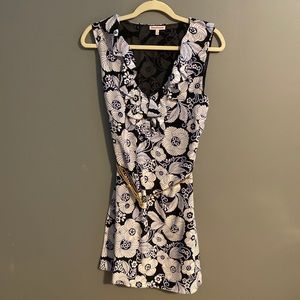 Juicy Couture Floral Dress with gold belt